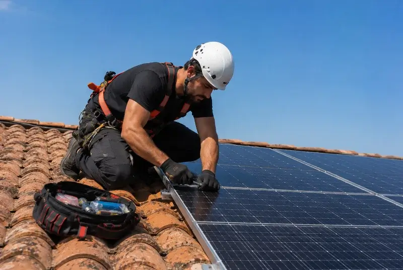 Maintenance et monitoring de panneaux solaires à Louvie-Juzon